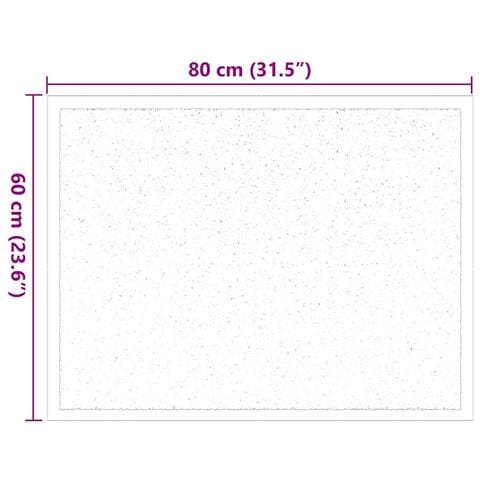 Tappetino Antracite 60 x 40 x 1.2 cm Tessuto Teddy - Foto 7