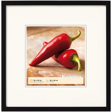 Peppers Struttura In Legno 30x30 Nero - Foto 1