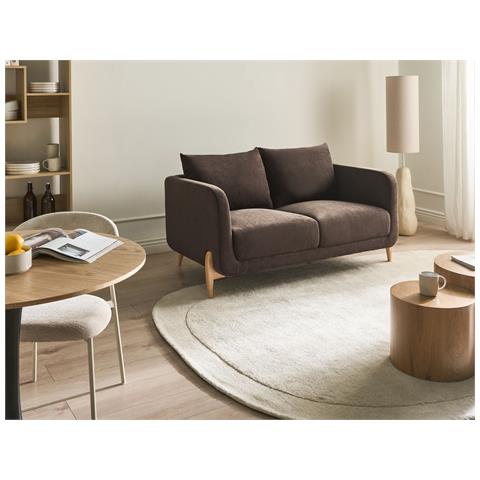 Divano 2 Posti Gimo Ciniglia Marrone Scuro - Foto 1