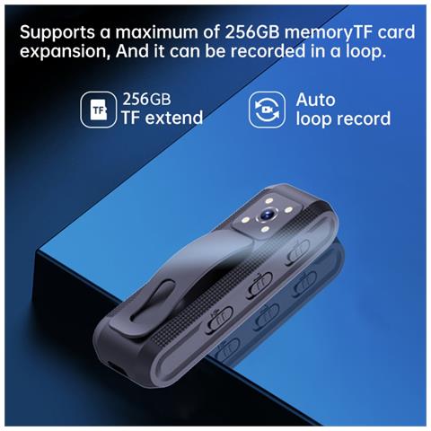 Action Camera Sportiva 2k Con Scheda Di Memoria Da 128gb - Montaggio Su Bici E Pettorale - Foto 2