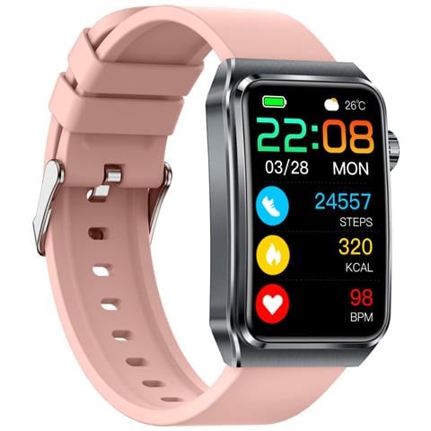 Smartwatch Con Monitoraggio Della Salute E Chiamate Bluetooth - Display Da 1.57"" Pink - Foto 1