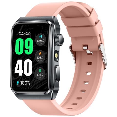 Smartwatch Con Monitoraggio Della Salute E Chiamate Bluetooth - Display Da 1.57"" Pink - Foto 4