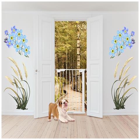 Bettacare Cancelletto Per Animali Domestici Super Stretto, 60,5cm - 66,5cm, Bianco - Foto 2