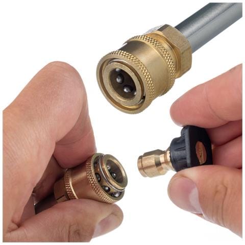 Lancia /adattatore Bayonet 1/4qrc-gerni - Compatibile Con Idropulitrici Nilfisk, Gerni, Husqvarna, Sthil | Max 2000 Psi, 60°c | Alta Qualità E Durata - Foto 2