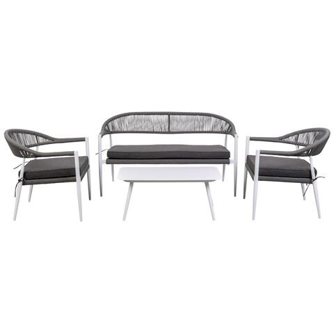 Tavolo, Divano E 2 Poltrone Multicolore 100x55x45, 68x69x75, 138x69x75 - Foto 1