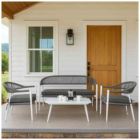 Tavolo, Divano E 2 Poltrone Multicolore 100x55x45, 68x69x75, 138x69x75 - Foto 2