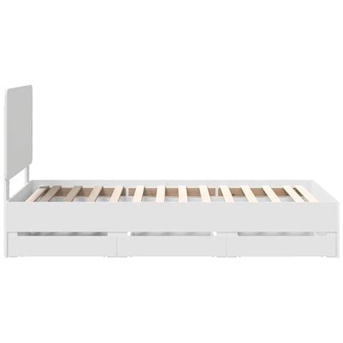Struttura del letto Bianco 90 x 200 cm Legno Ingegnerizzato - Foto 9