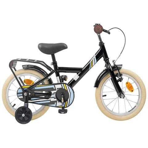 Bicicletta per Bambini 12 Pollici per bambini di 2-4 anni Nero - Foto 1