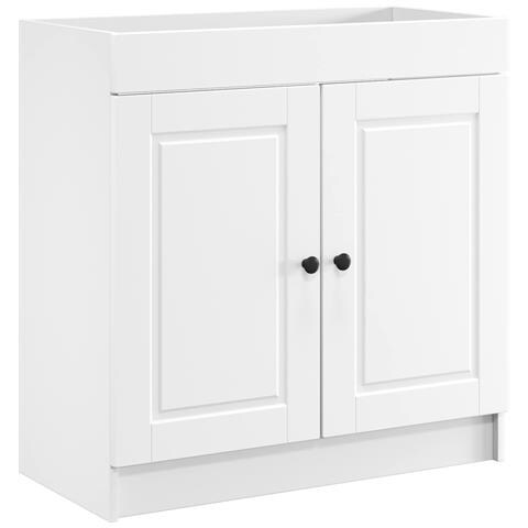 Mobiletto da bagno sotto il lavello Bianco 78,5 x 37,5 x 81 cm - Foto 1