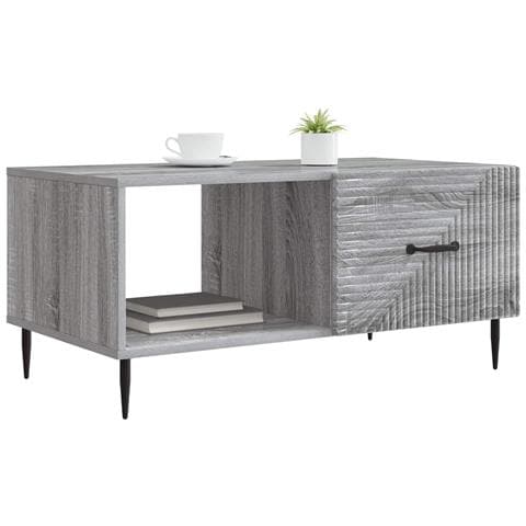 Tavolino da salotto Grigio Sonoma 90 x 50 x 40 cm - Foto 2