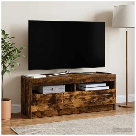 Mobile TV LED Rovere Fumo Legno ingegnerizzato - Foto 2