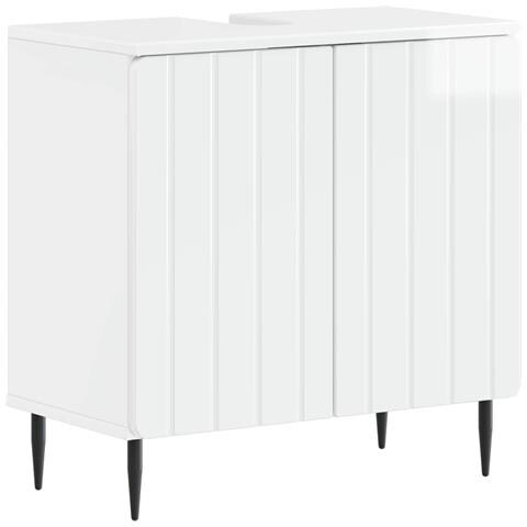 Armadio per Lavabo da Bagno ZWOLLE Bianco Lucido - Foto 1