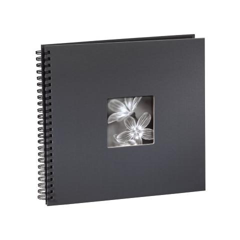 Fine Art a spirale grigio 36x32 50 pagine nere 94874 - Foto 1