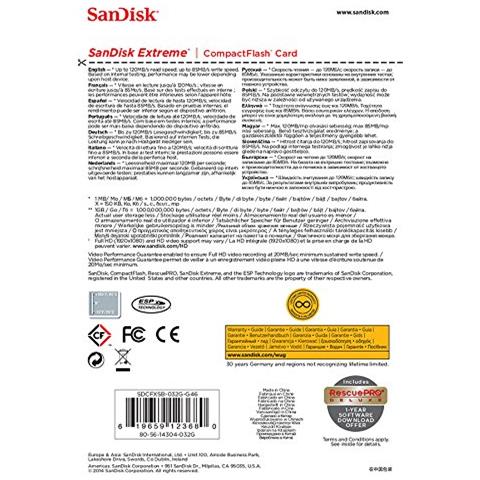 Card Compact Flash 3100580 32gb Extreme - Foto 2