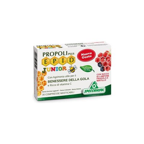 Epid Propoli Plus Junior 30 Compresse Aroma Lampone, Fragola E Mirtillo - Foto 2