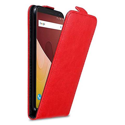 Custodia Compatibile Con Wiko View Go In Rosso Mela - Coperchio Protettivo In Design Flip Con Chiusura Magnetica - Foto 1