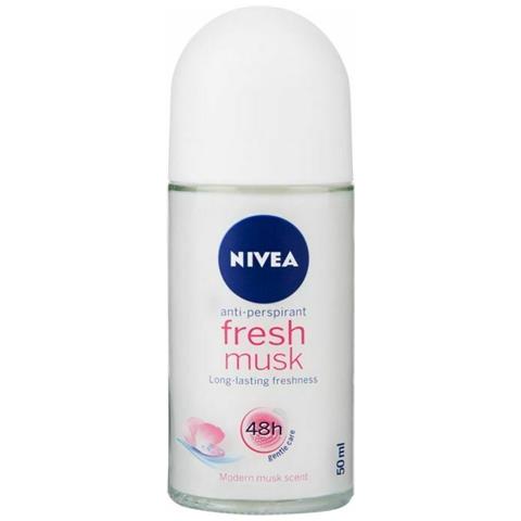 01.059766- 6 Confezioni Nivea Men Deo Roll-on 50ml Deodorante Fresh Musk Durata 48h - Foto 1
