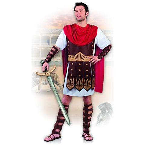 -legionario Romano Costume Adulto, Rosso / marrone / bianco, Taglia M / l, 83806 - Foto 2