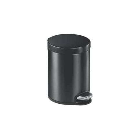 Cestino Gettacarte Con Pedale Acciaio Inox 5 L Carbone 341058 - Foto 1