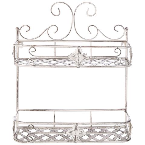 Mensola Da Bagno Metallo Bianco Marayes - Foto 7