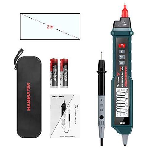 Pen Tipo Multimetro Digitale Tester Elettrico Con Ncv Ac Dc Voltmetro Ohmmetro Resistenza In Diretta Linea Tester Digitale Con Retroilluminazione E La Torcia Elettrica - Foto 1