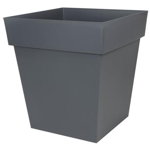 Vaso Quadrato Tuscany - 50 Cm - 87 L - Grigio Antracite - Foto 1