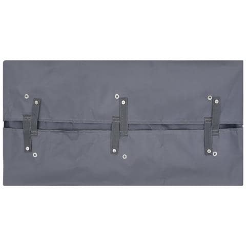 Telo per Carrello da Giardino Grigio Scuro 86x46x41 cm Tessuto - Foto 2