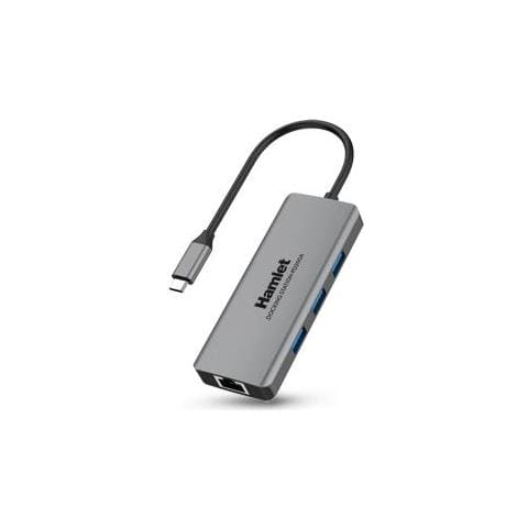 Replicatore di Porte e Docking Station per Notebook PD200A Cablato 3x USB 3.2 / HDMI / LAN + Power Delivery 85W - Grigio - Foto 3
