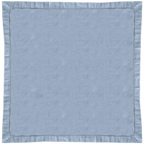 Tovaglia Cucina Soggiorno In Cotone Con Orlo A Giorno In Tinta Unita Vari Colori Ajour 85x85cm Blu Melange - Foto 1