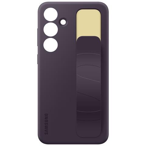 Cover Per Samsung Galaxy S24 Standing Grip Cinturino E Supporto, Viola Scuro - Foto 1