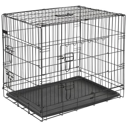 Gabbia Per Cani 92x63x74 Cm Nera - Foto 1