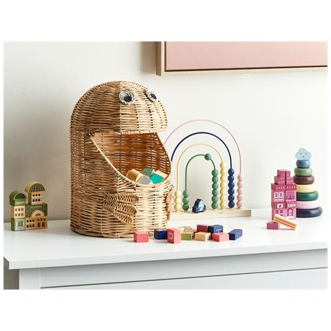 Cestino Per Bambini Mostro Hormuz Rattan Naturale - Foto 1