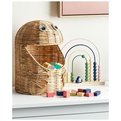 Cestino Per Bambini Mostro Hormuz Rattan Naturale - Foto 7