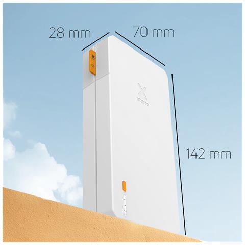 Powerbank 20000mah Usb + Usb-c 15w Design Compatto, Bianco - Foto 2