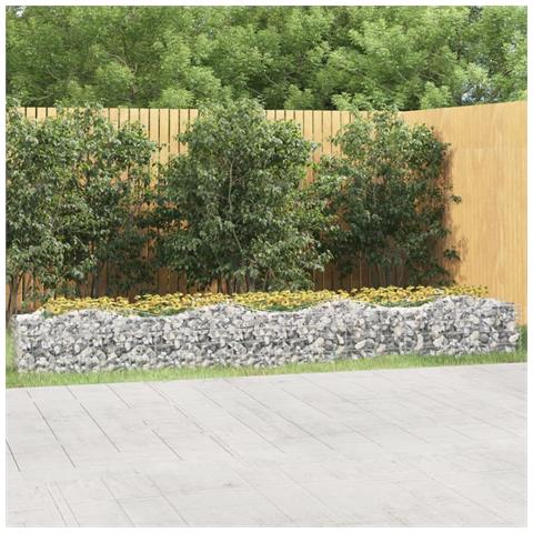 Gabbione Ad Arco Con Letto Rialzato 400x50x50 Cm Ferro Zincato - Foto 1