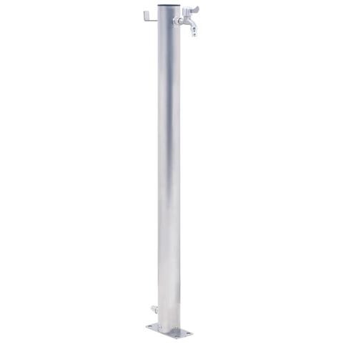 Colonna D'acqua Da Giardino 60 Cm Acciaio Inox Rotonda - Foto 1