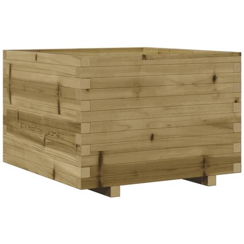 Fioriera Da Giardino 70x70x49,5 Cm In Legno Di Pino Impregnato - Foto 2