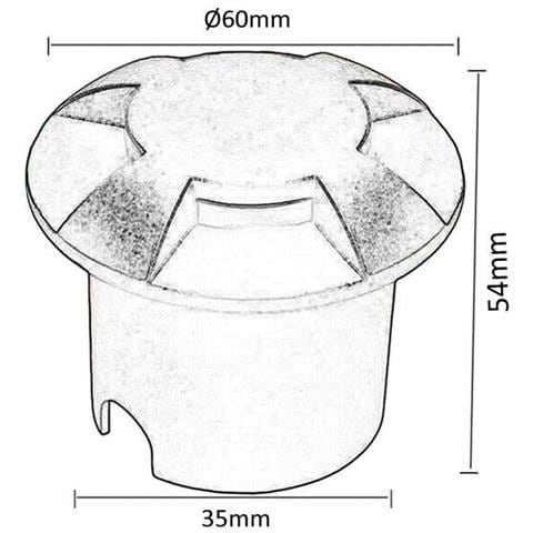 Faretto Da Terra Calpestabile 1 Watt Led Luce Naturale Segnapassi Carrabile Ip67 - Foto 7