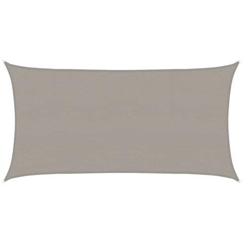 Vela Parasole 160 G /m Rettangolare Grigio Chiaro 2x3,5 M Hdpe - Foto 1