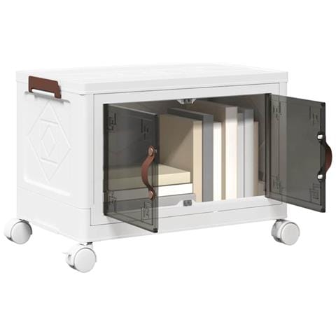 Scatola Portaoggetti Impilabile con Ruote 28 L 48,5x29,5x33 cm - Foto 1
