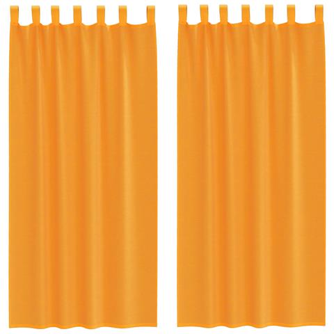 Tende In Voile Con Passanti 2 Pz Arancio 140x225 Cm - Foto 1