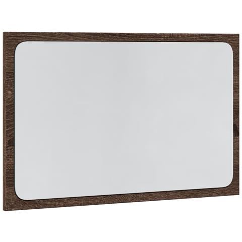 Specchio Da Bagno Led Rovere Marrone 60x8,5x38 Cm In Truciolato - Foto 3