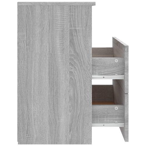 Lusso Casadino -  Comodini 2 Pz Grigio Sonoma 50x32x60 Cm - Foto 8