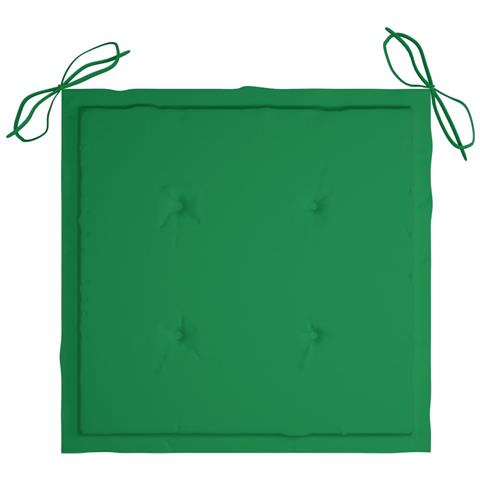 Sedie Da Giardino Impilabili 4 Pz Con Cuscini Massello Di Teak - Foto 8