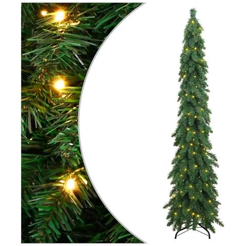 Albero di Natale Artificiale Preilluminato con 130 LED 210 cm - Foto 1