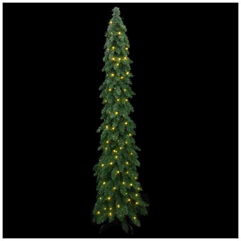 Albero di Natale Artificiale Preilluminato con 130 LED 210 cm - Foto 2