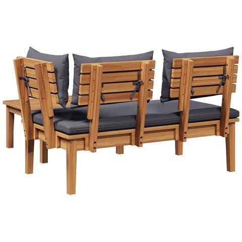 Set di Panchine da Giardino in Legno Massello di Teak - Foto 9