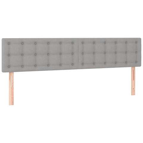 Letto a Molle Materasso e LED Grigio Chiaro 120x190 cm Tessuto - Foto 9