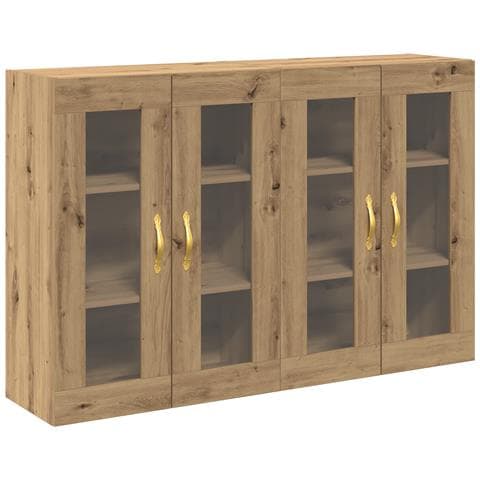 Armadi a muro 2 pezzi Rovere Artisan 69,5x34x90 cm Legno ingegnerizzato - Foto 1