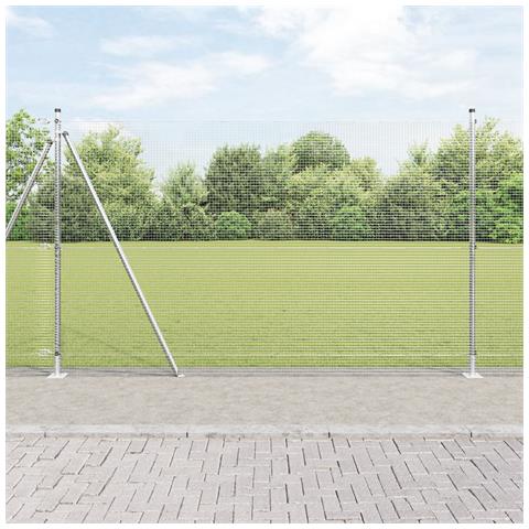 Recinzione Metallica Saldato con Base in Cemento 50 x 1,6 m - Foto 2